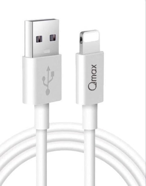 Cablu Date si Incarcare USB la Lightning, Qmax, 3A, 2m, Alb