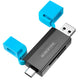 CARD READER extern Borofone "DH9" ,interfata USB 3.0 + USB Type-C