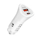 Incarcator Auto Rapid Qmax Q-CC01 38W USB-C USB  PD QC 3.0 Alb