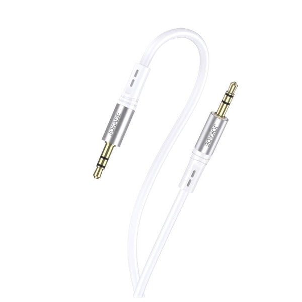 Cablu Audio Jack 3.5mm la Jack 3.5mm Jokade, Stereo, 1m, Alb