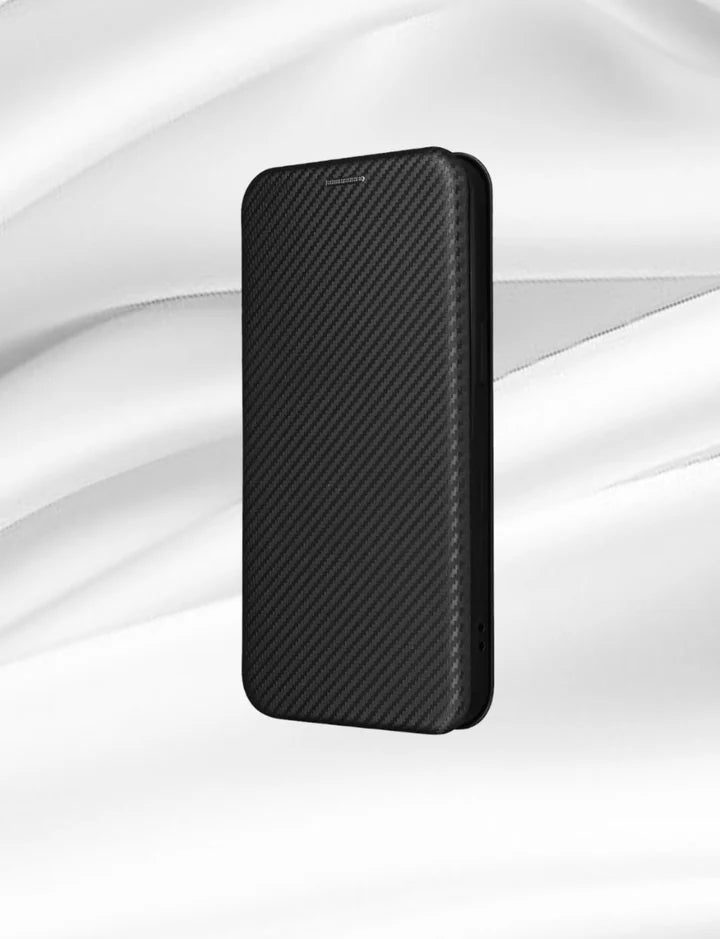 Husa Redmi 13 4G, Negru, Tip Carte, Carbon