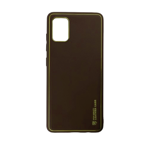 Husa Samsung A51, Luxury Leather, Maro
