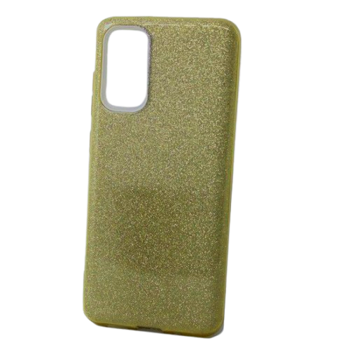 Husa Samsung A51, Silicon cu Sclipici, Auriu