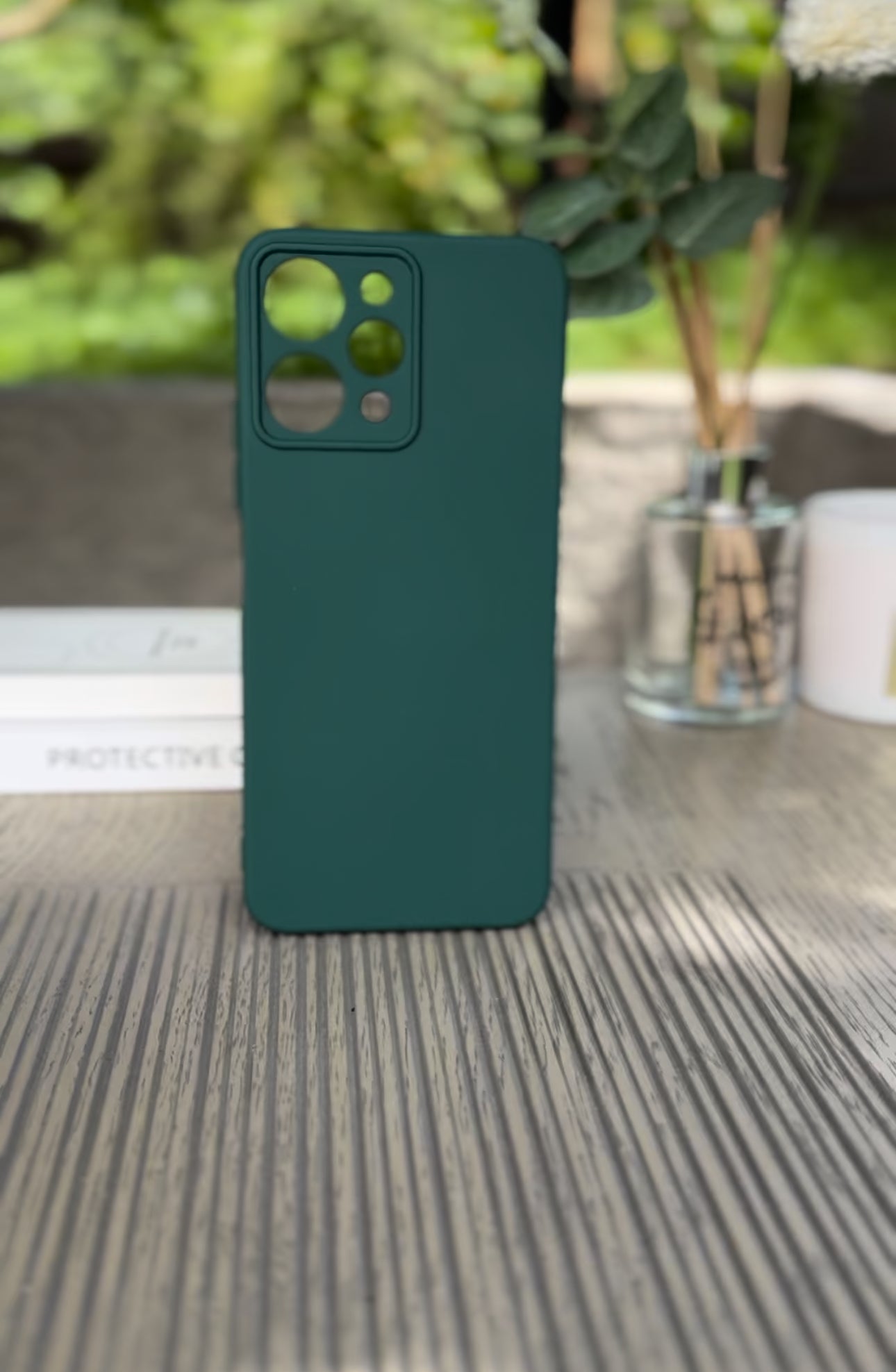 Husa Redmi 12, Verde Inchis, Silicon