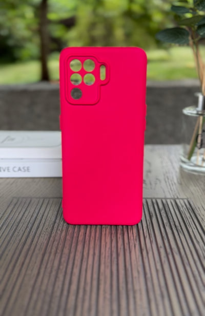 Husa Oppo Reno5 Lite, Fuchsia, Silicon