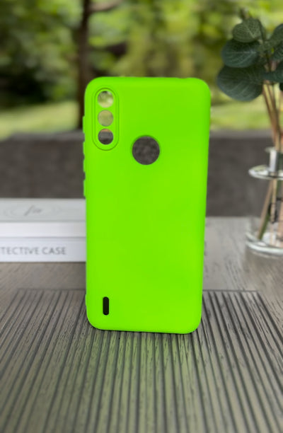 Husa Motorola E7 Power, Verde Neon, Silicon