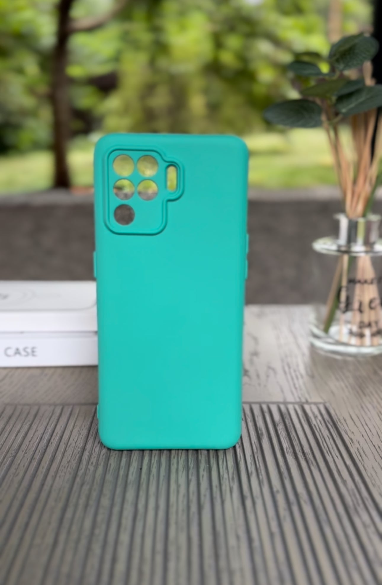 Husa Oppo Reno5 Lite, Verde Persan, Silicon