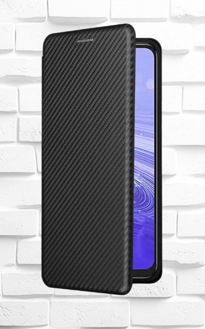 Husa Samsung A33, Negru, Tip Carte, Carbon