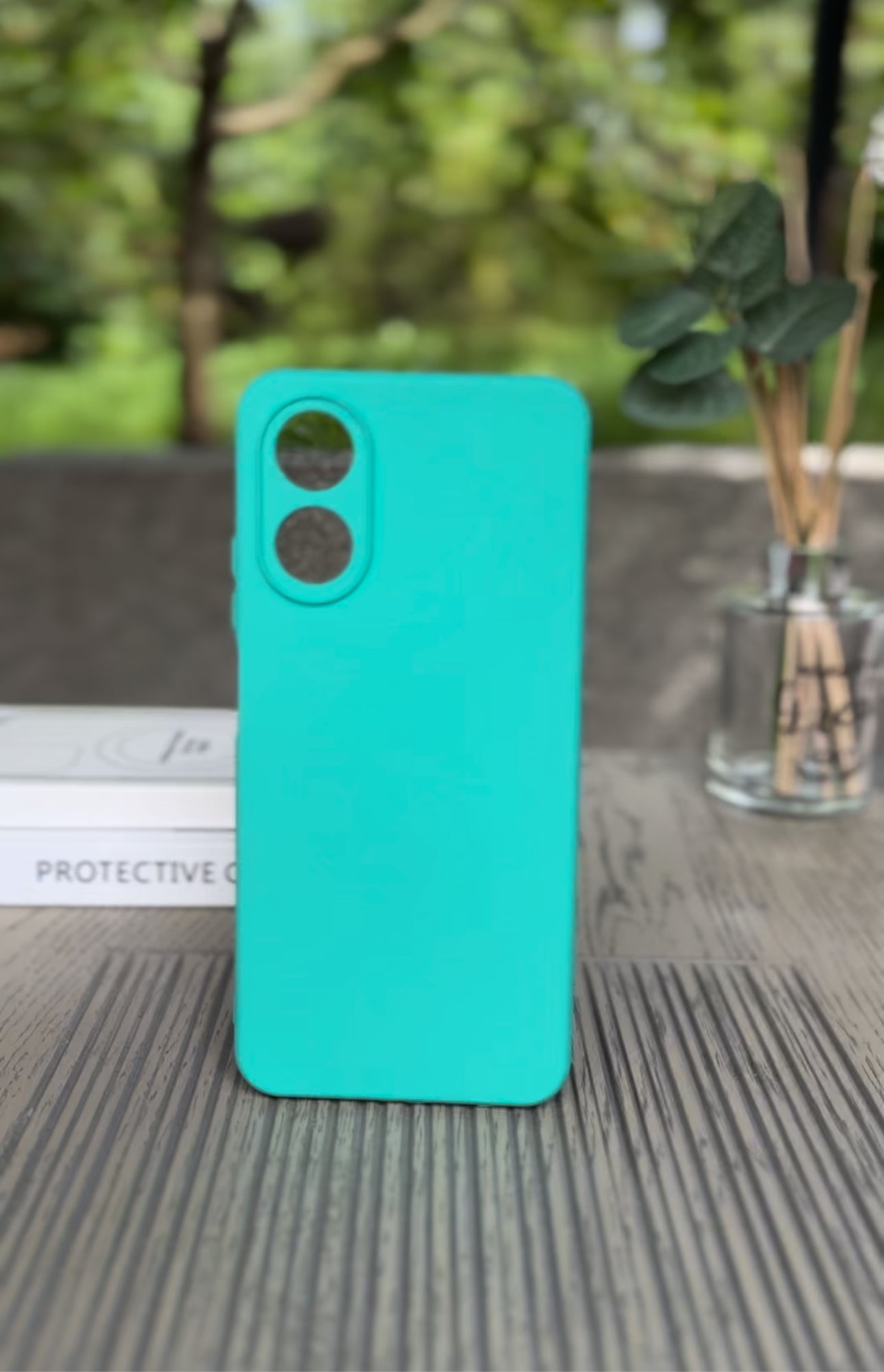 Husa Oppo A17, Verde Persan, Silicon