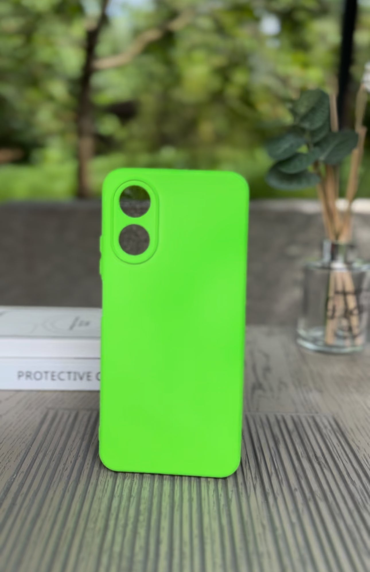 Husa Oppo A17, Verde Neon, Silicon