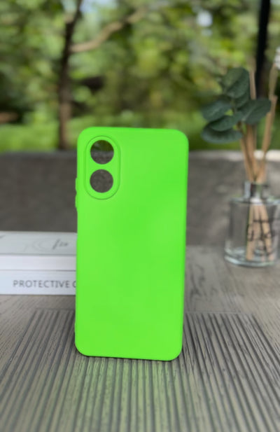 Husa Oppo A17, Verde Neon, Silicon