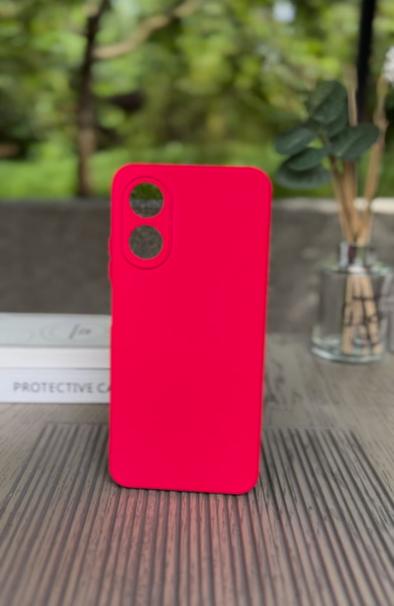 Husa Oppo A17, Fuchsia, Silicon