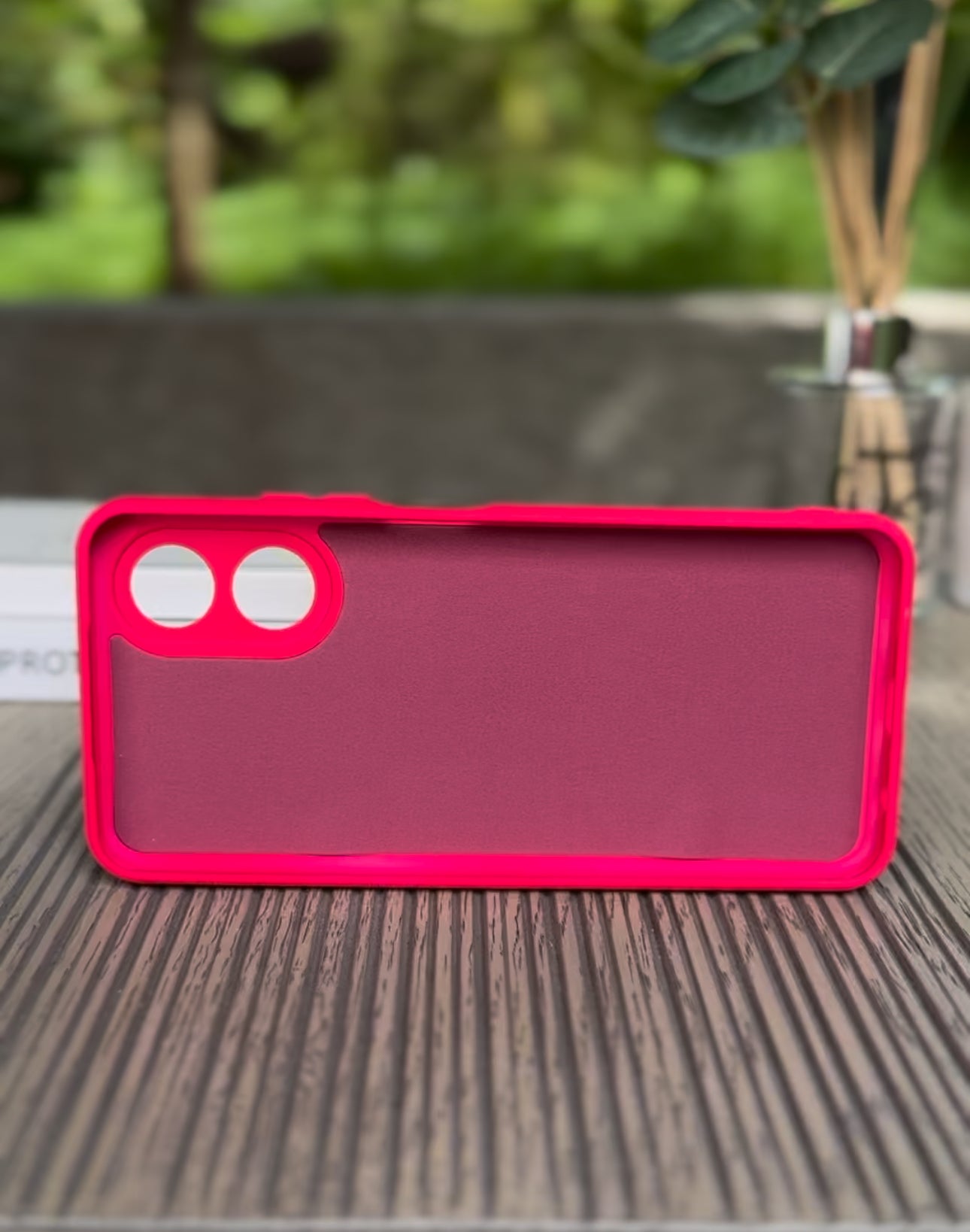 Husa Oppo A17, Fuchsia, Silicon