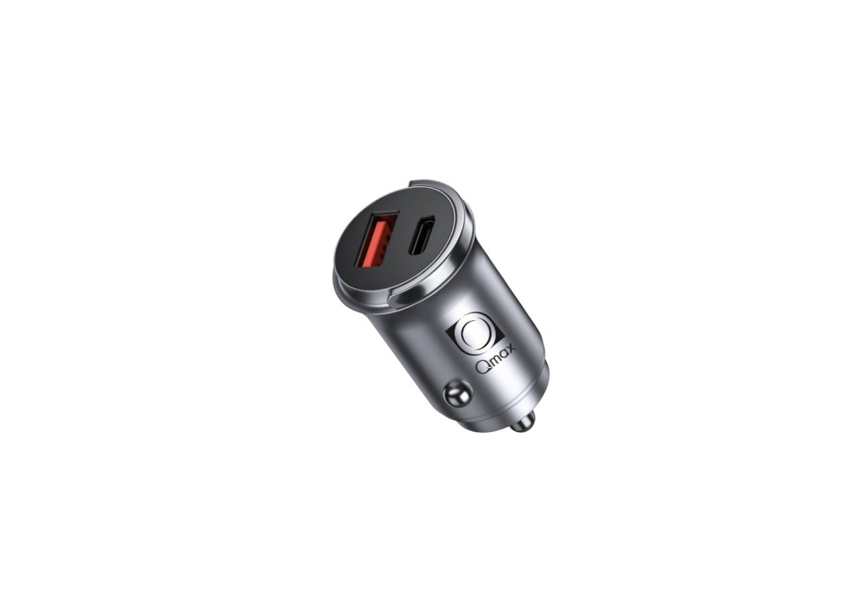 Incarcator Auto Rapid Qmax Q-CC099, 45W, USB + PD, Gri