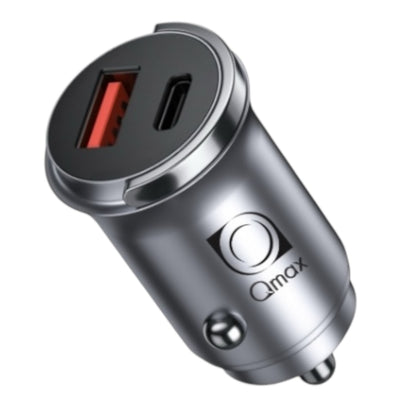 Incarcator Auto Rapid Qmax Q-CC099, 45W, USB + PD, Gri