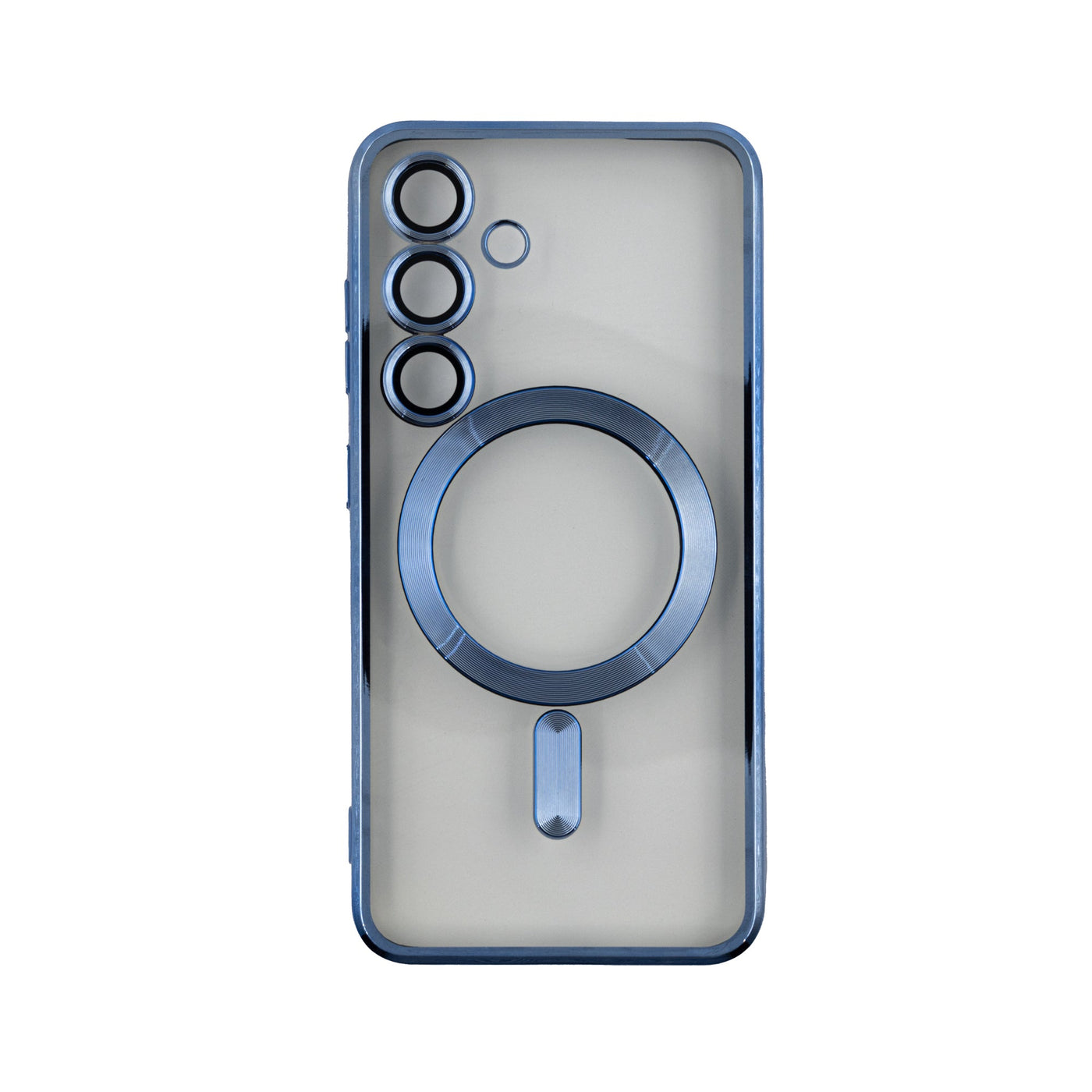 Husa Transparenta MagSafe Samsung S22 Cu Protectie La Camera, Albastru