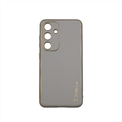 Husa Samsung S24, Gri, Luxury Leather