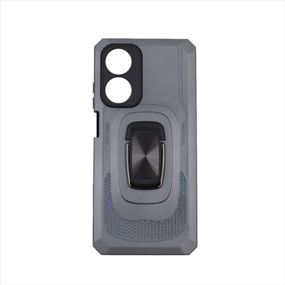 Husa Oppo A78 4G, Gri, Hybrid Armor din PC+TPU