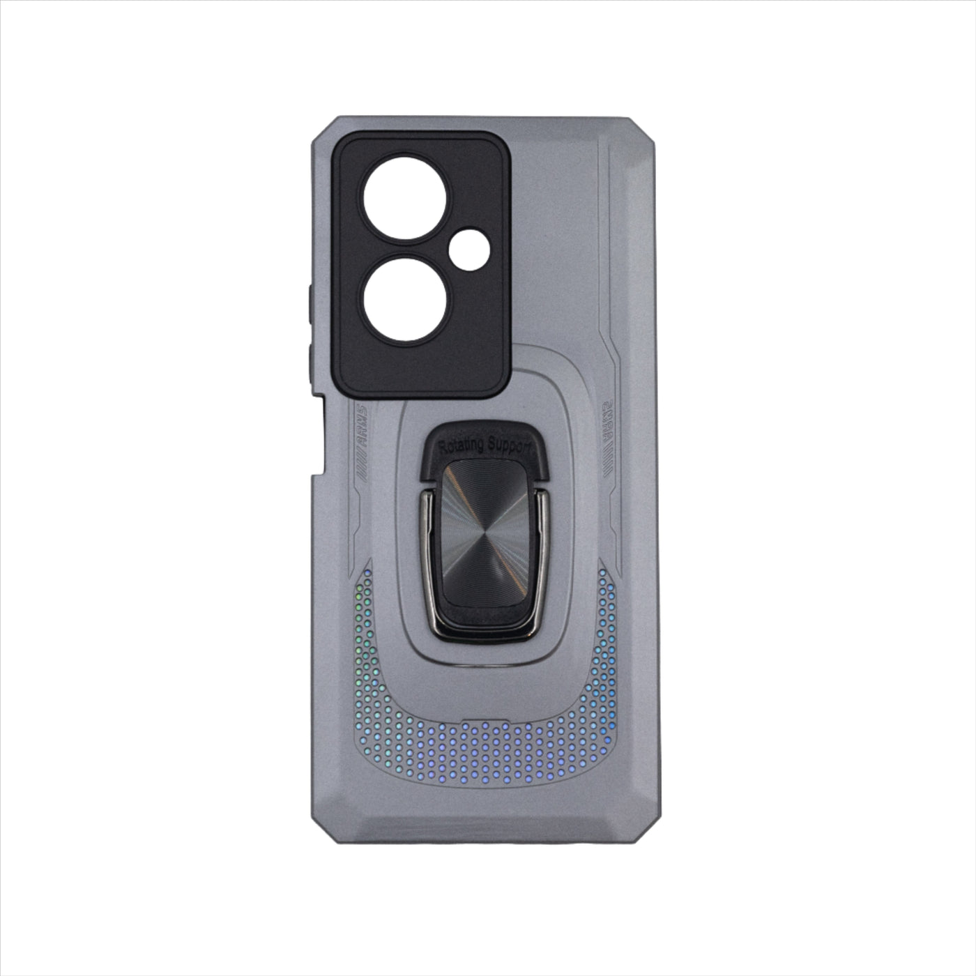 Husa Oppo A79 5G, Gri, Hybrid Armor din PC+TPU