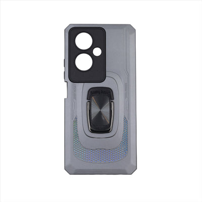 Husa Oppo A79 5G, Gri, Hybrid Armor din PC+TPU