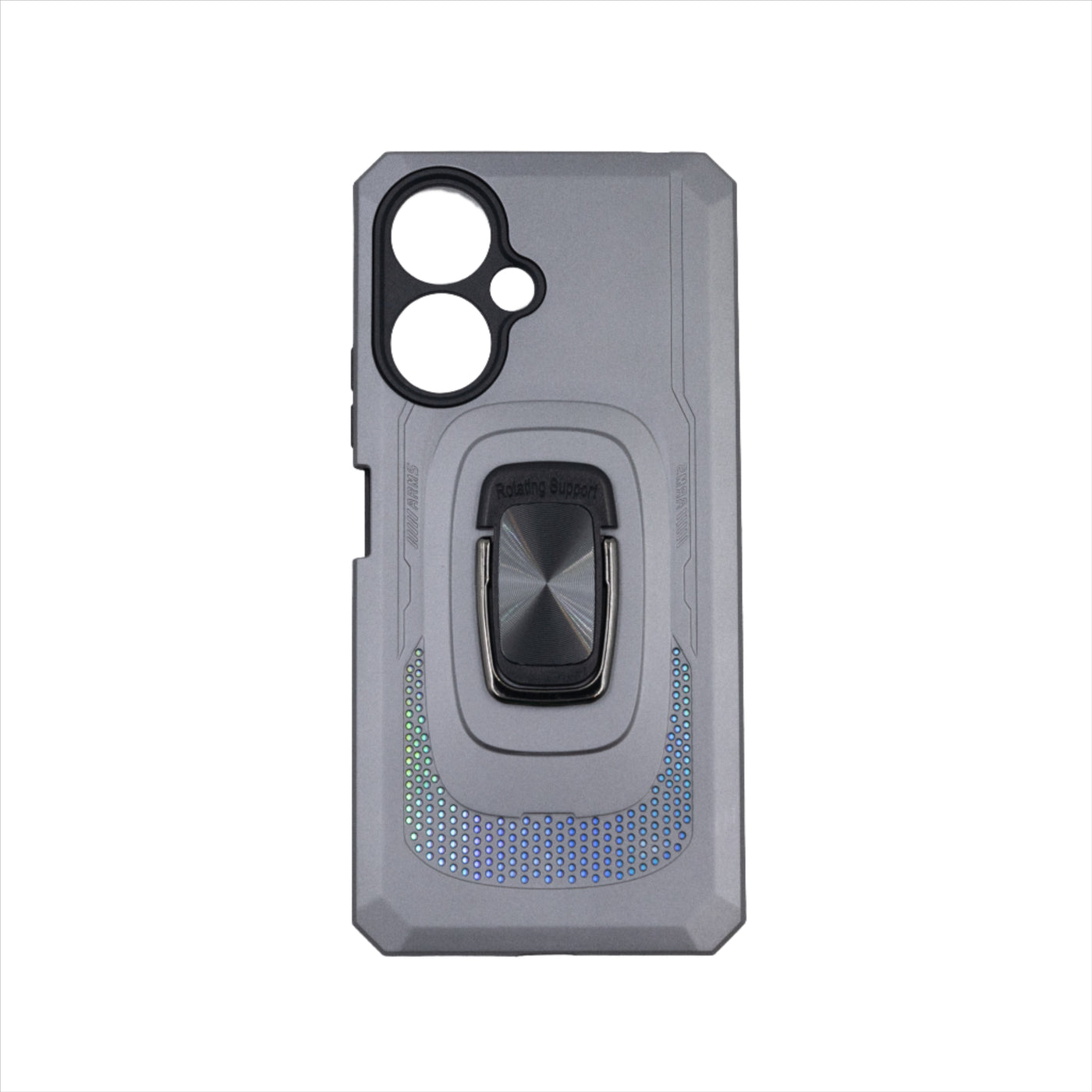 Husa Oppo A59, Gri, Hybrid Armor din PC+TPU