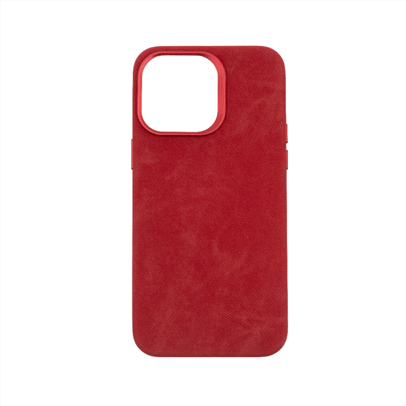 Husa iPhone 13, Rosu, Alcantara, MagSafe, Full Size Protection