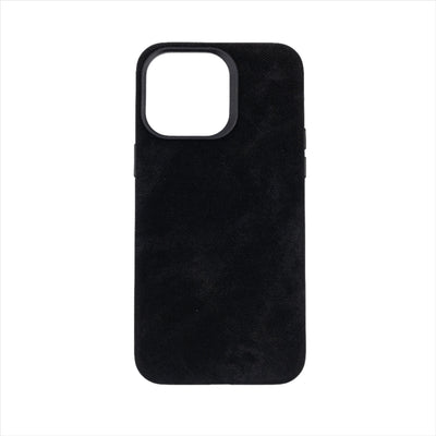 Husa iPhone 13, MagSafe, Alcantara, Negru