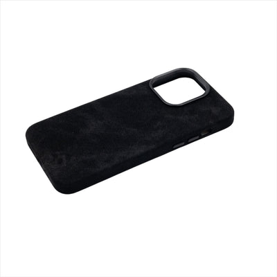 Husa iPhone 13, MagSafe, Alcantara, Negru