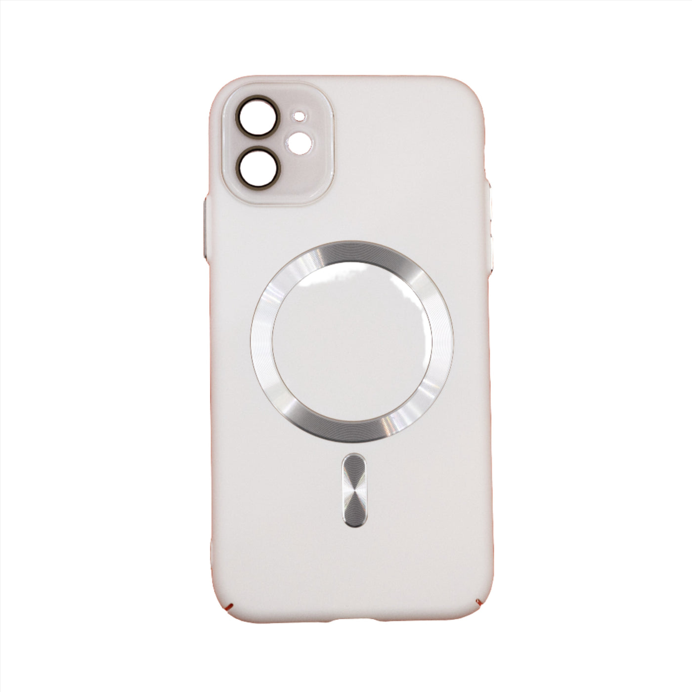 Husa iPhone 11, Alb, MagSafe cu Protectie Camera din PC+TPU