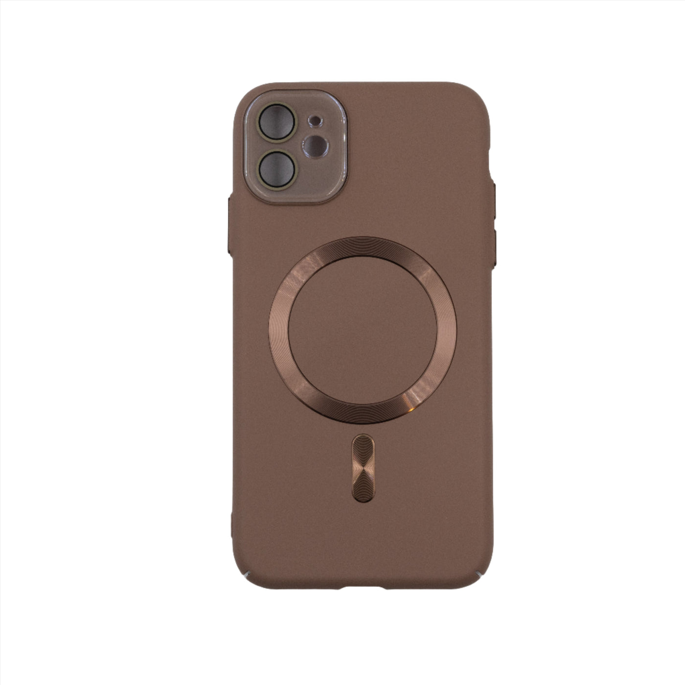 Husa iPhone 11, Maro, MagSafe cu Protectie Camera din PC+TPU