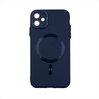 Husa iPhone 11, Albastru Inchis, MagSafe cu Protectie Camera din PC+TPU