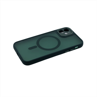 Husa iPhone 12, Verde, Silicon Mat, TPU