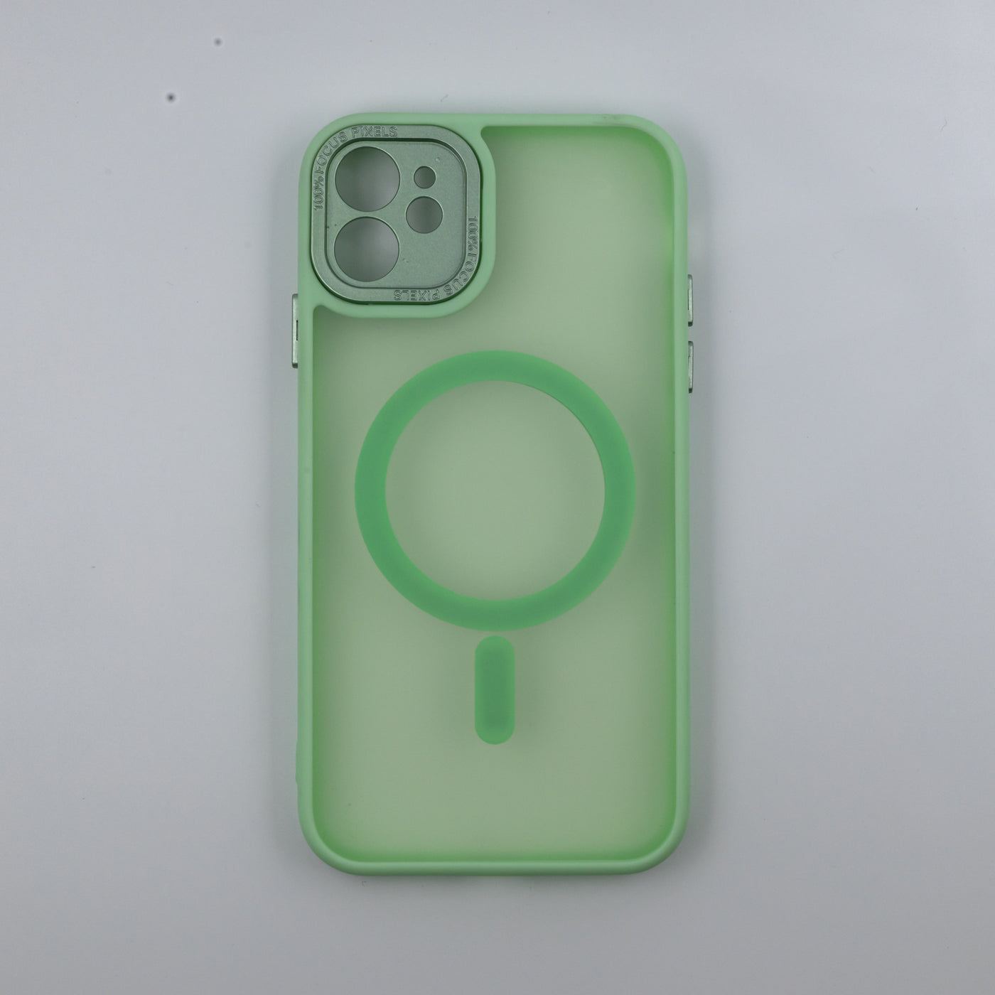 Husa iPhone 12, Verde Deschis, Silicon Mat, TPU