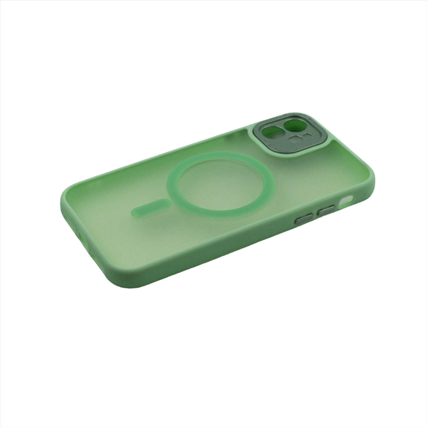 Husa iPhone 12, Verde Deschis, Silicon Mat, TPU