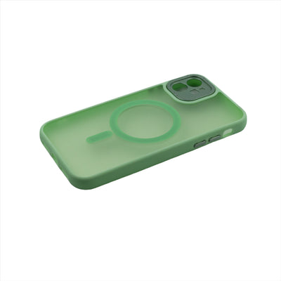 Husa iPhone 12, Verde Deschis, Silicon Mat, TPU