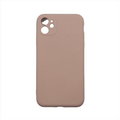 Husa iPhone 11, Rose Gold, Silicon Soft, Interior Microfibra