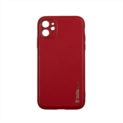 Husa iPhone 11, Rosu, Luxury Leather