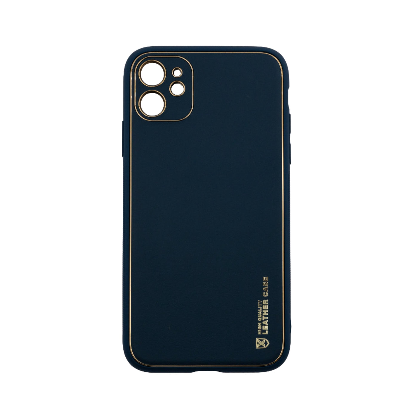 Husa iPhone 11, Bleu Marin Luxury Leather