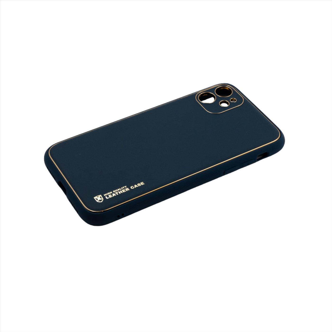 Husa iPhone 11, Bleu Marin Luxury Leather