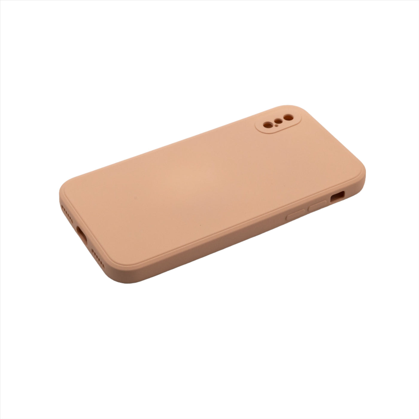 Husa iPhone X, Coral, Silicon Soft, Interior Microfibra