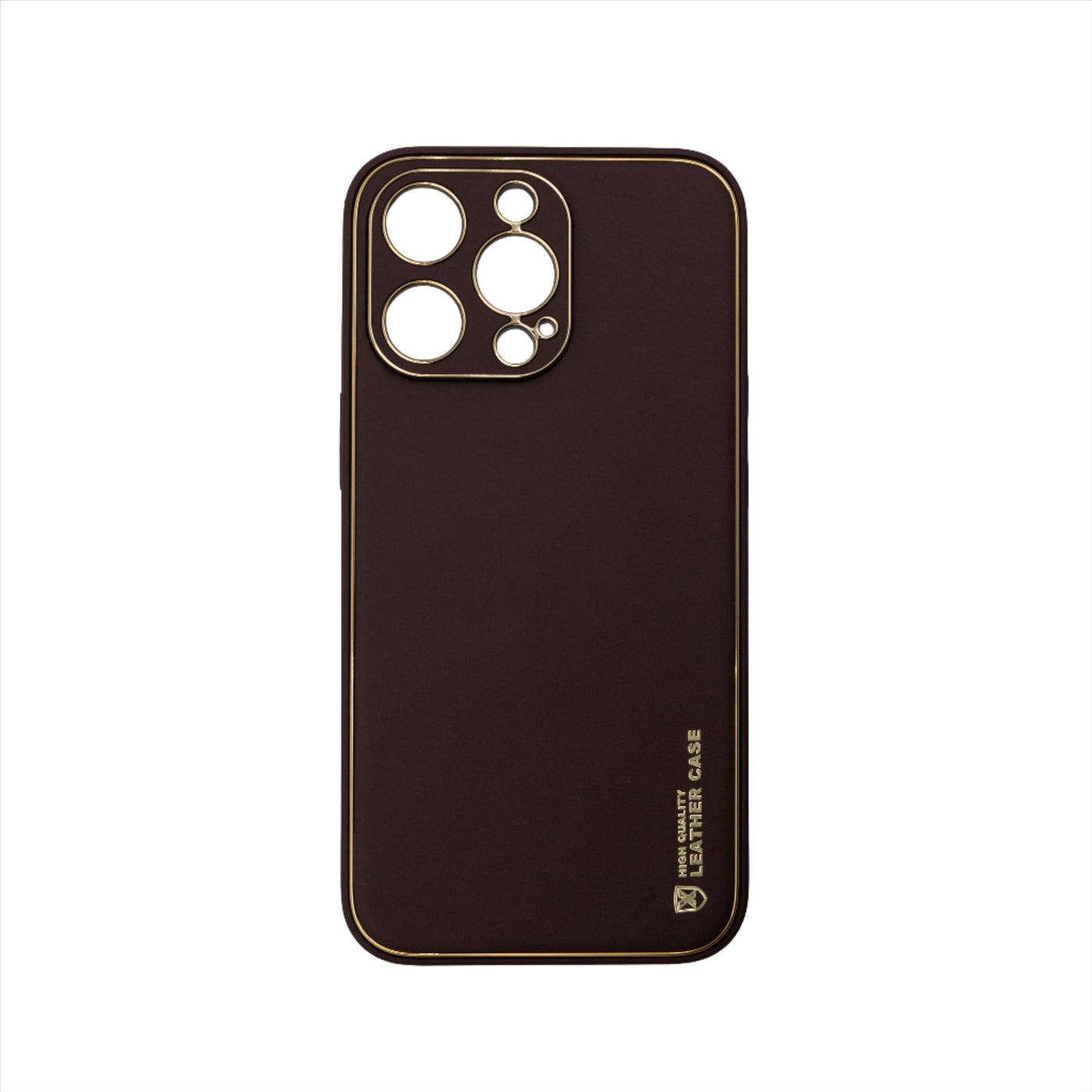 Husa iPhone 13 Pro, Maro,  Luxury Leather