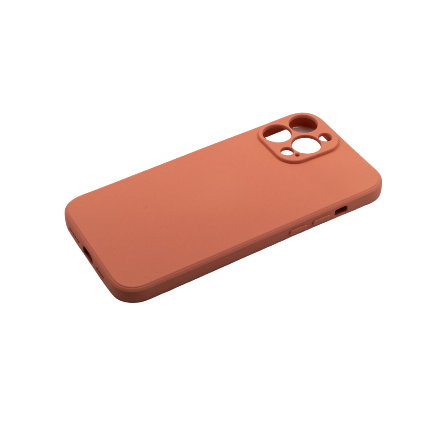 Husa iPhone 12 Pro Max, Coral, Silicon Soft, Interior Microfibra