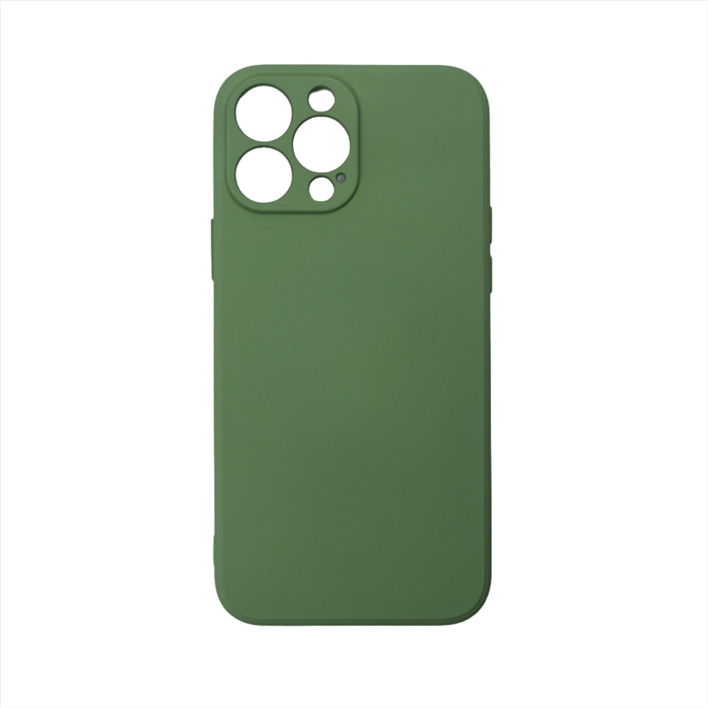 Husa iPhone 12 Pro Max, Verde, Silicon Soft, Interior Microfibra