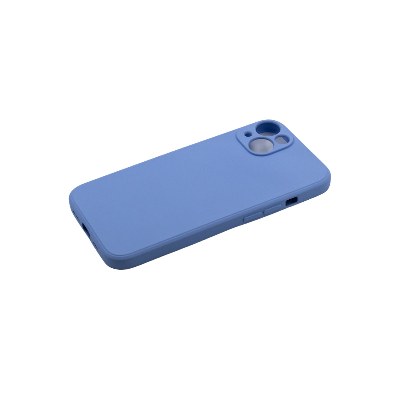 Husa iPhone 14 Plus, Blue, Silicon Soft, Interior Microfibra