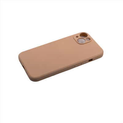 Husa iPhone 14 Plus, Rose Gold, Silicon Soft, Interior Microfibra