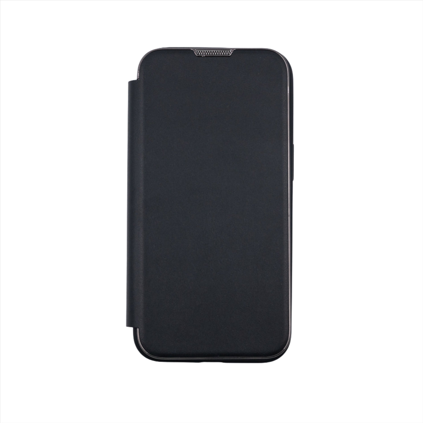 Husa iPhone 12, Negru, Tip Carte Din Imitatie Piele, MagSafe