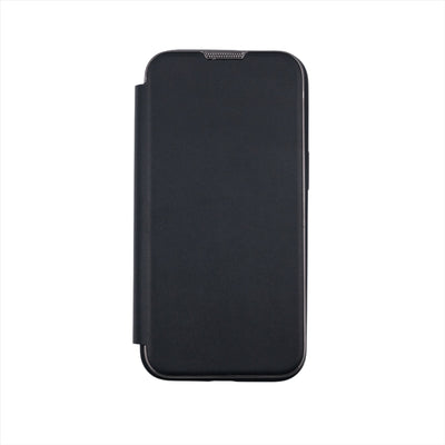 Husa iPhone 12, Negru, Tip Carte Din Imitatie Piele, MagSafe