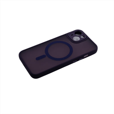 Husa iPhone 15 Plus, Violet, Silicon Mat, TPU