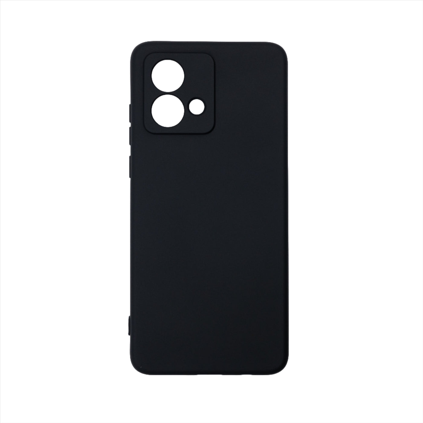 Husa Motorola G84 5G, Negru, Silicon Soft, Interior Microfibra