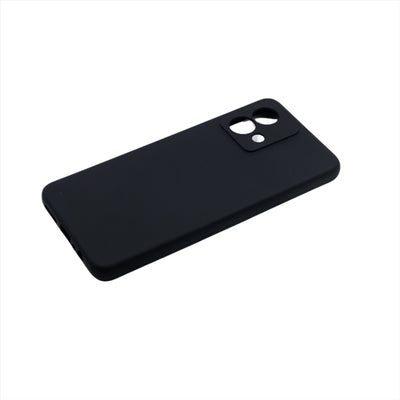 Husa Motorola G84 5G, Negru, Silicon Soft, Interior Microfibra